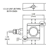 GSCHD 3015 Hermetically Sealed S Beam Load Cell outline dimensions
