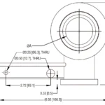 Sucker Rod Load Cell SRWF 8025 outline dimensions