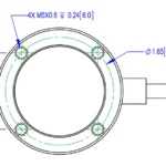 Button Load Cell NCM 5018 outline dimensions